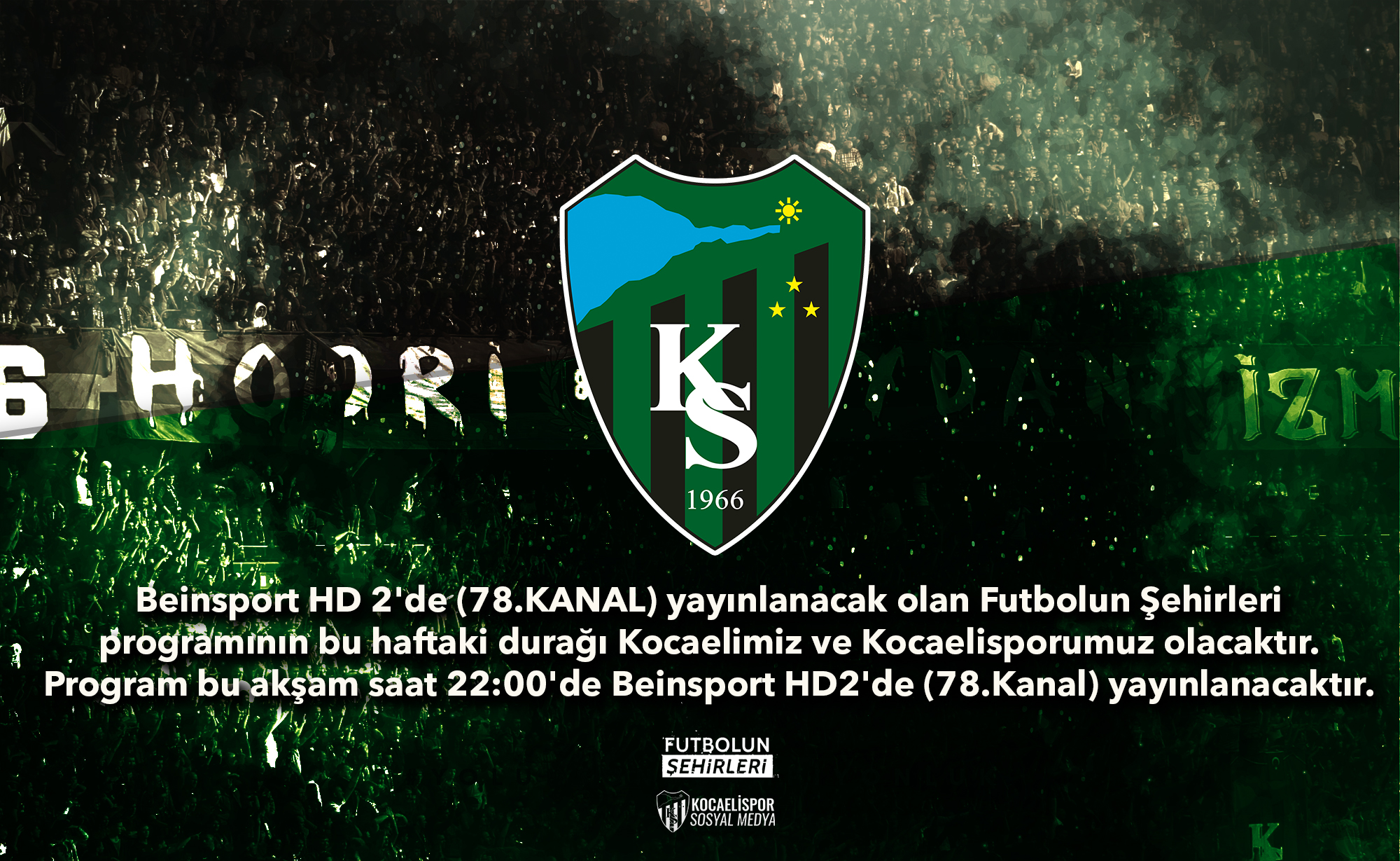 Kocaelimiz ve Kocaelisporumuz beIN Sports'ta !