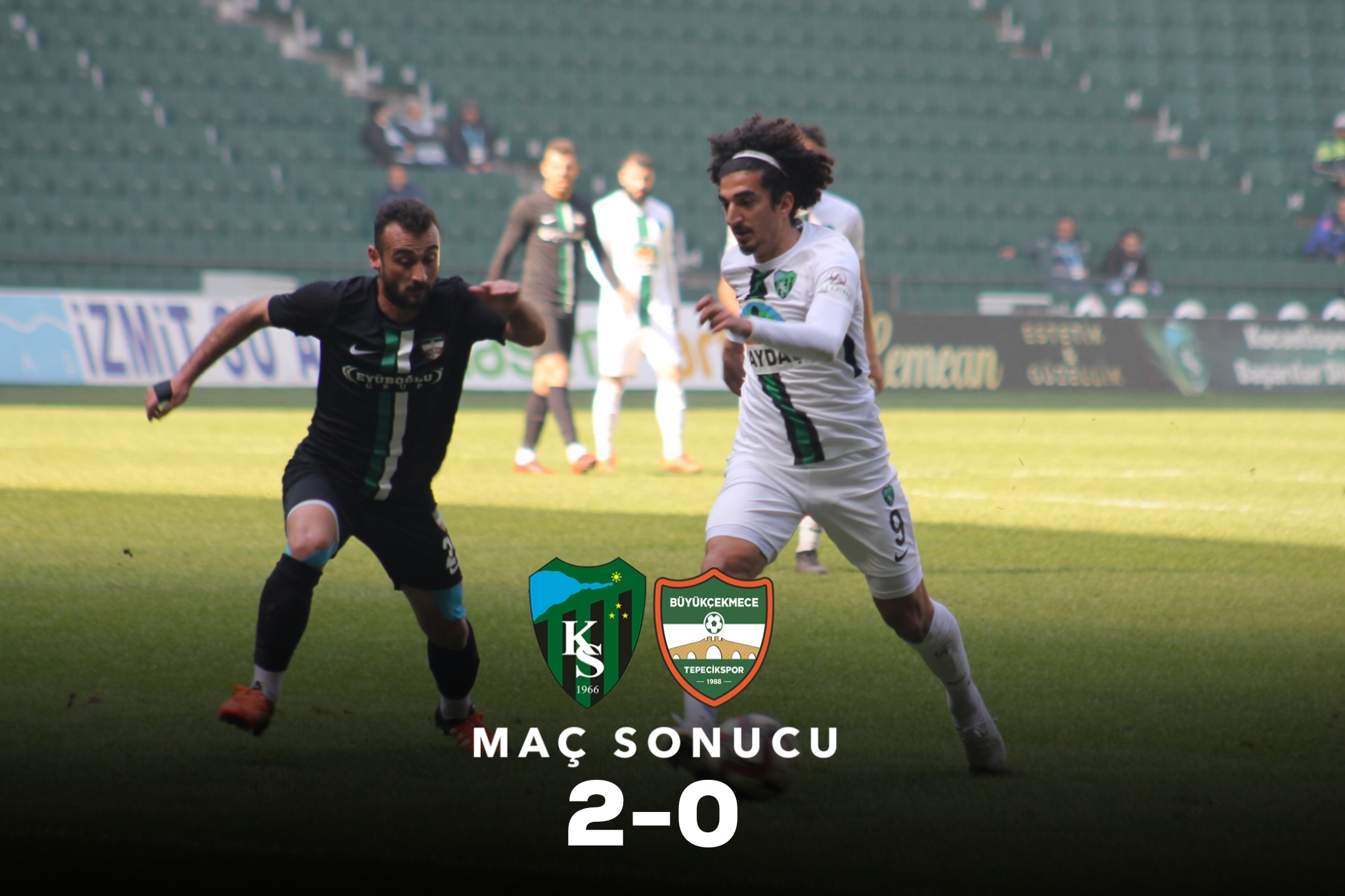 Kocaelispor 2 - 0 Büyükçekmece Tepecikspor
